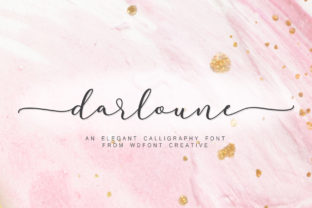 Darloune: A Romantic Handwritten Font for Creative Projects