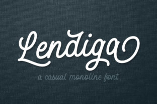 Discover the Charm of Lendiga: A Handwritten Font with Retro Appeal