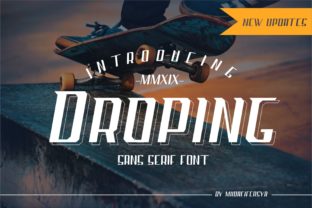 Droping Font: A Sporty and Bold Urban Design Choice
