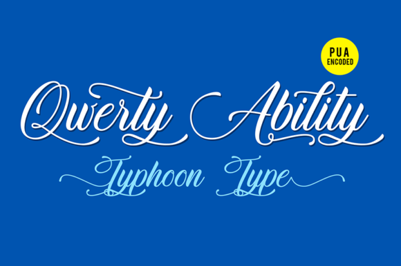Qwerty Ability: A Bold Handwritten Font for Creative Expression
