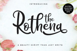 Rothena: A Handwritten Font That Adds Personality to Every Design