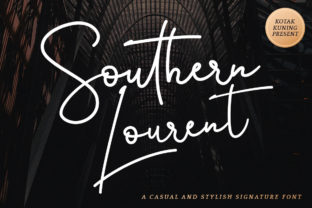 Southern Lourent: A Bold Handwritten Font with Southern Charm